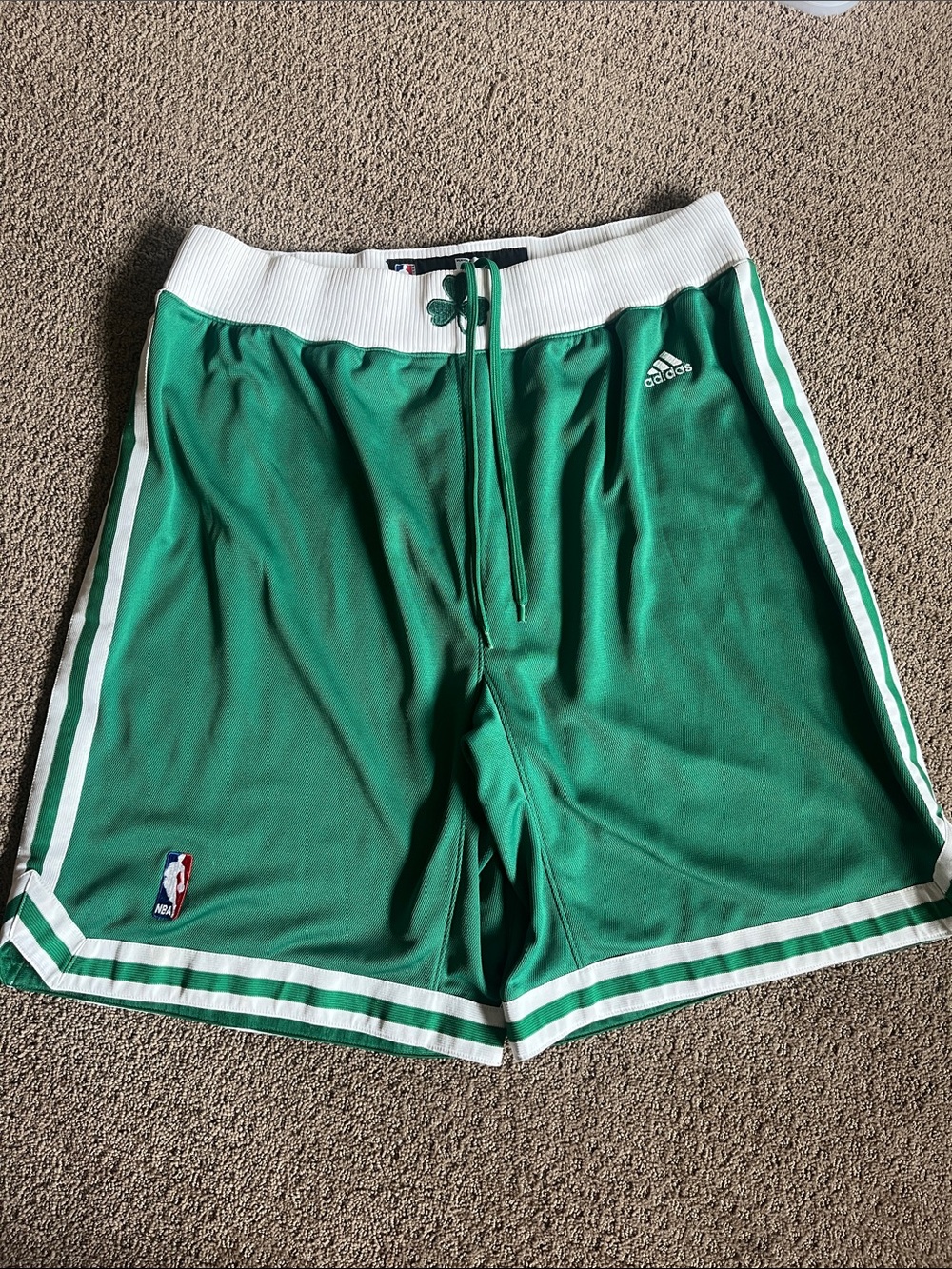 Adidas Authentic Boston Celtics Basketball Shorts